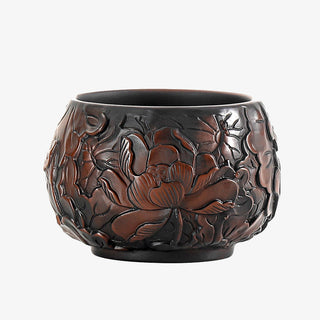 Buddha Gift Lotus Leaf Flower Landscape Dragon Bamboo Ceramic Teacup Kung Fu Tea Cup Bowl
