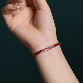 Buddha Gift Tibetan Handmade Five Colorful Thread Dragon Boat Festival Protection Adult Child String Bracelet