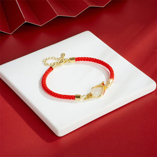 Buddha Gift Chalcedony Luck Koi Fish Wealth Bracelet Necklace Pendant