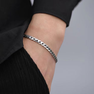 Buddha Gift Double Dorje Vajra Strength Punk Copper Chain Bracelet Necklace