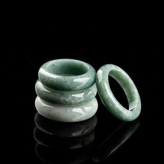 Buddha Gift Natural Jade Abundance Healing Ring