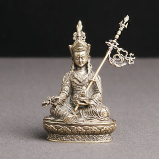Buddha Gift Padmasambhava Buddha Figure Serenity Copper Statue Decoration Temple Ornament