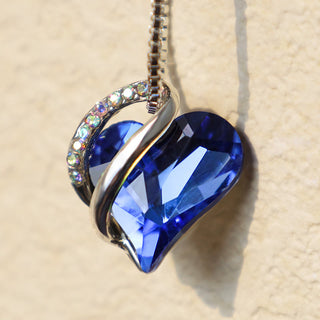 Buddha Gift Love Heart Birthstone Healing Energy Necklace Pendant