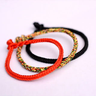 Buddha Gift Tibetan Handmade Eight Thread Peace Knot Protection Braided String Bracelet