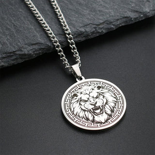 Buddha Gift Animal Titanium Steel Chain Necklace Protection Pendant