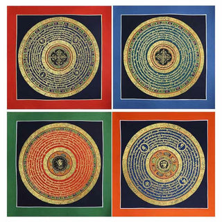 Buddha Gift Tibetan Handmade Thangka Painting Spiritual Blessing Blind Box Random Color Pattern