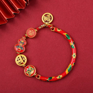 Buddha Gift Tibetan Gourd Fortune Happiness Lion Wealth Luck Bracelet