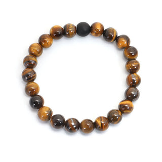Buddha Gift 108 Beads Mala Tiger Eye Protection Tassel Bracelet