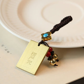 Buddha Gift Feng Shui Yin Yang Bagua Wenchang Pen Pagoda Prayer Wheel Keychain