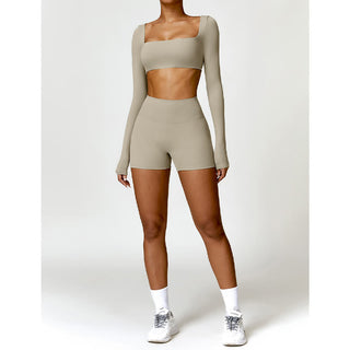 Buddha Gift Gym Sports Yoga Backless Bra Crop Tank Top Shorts