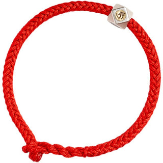 Buddha Gift 925 Sterling Silver Handmade Chinese Zodiac Natal Buddha Luck Protection Braided String Bracelet