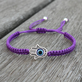 Buddha Gift Handmade Hamsa Symbol Protection Luck String Bracelet