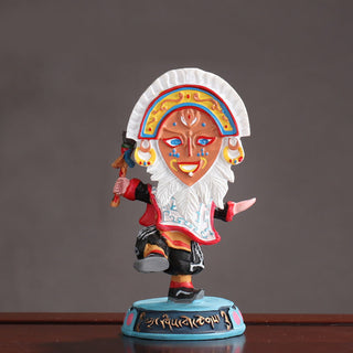 Buddha Gift Tibetan Opera Face Mask Puppet Home Office Car Decoration Ornament