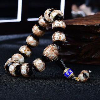 Buddha Gift Tibetan Dragon Vein Agate Healing Bracelet