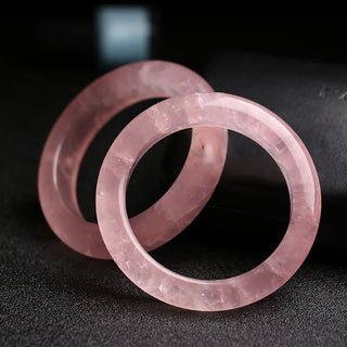 Buddha Gift  Natural Rose Quartz Love Caring Bracelet Bangle
