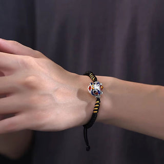Buddha Gift Handmade Dancing Lion Luck Braided String Bracelet