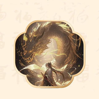 Buddha Gift 999 Sterling Silver Year of the Dragon Fu Character Hetian Jade Success Necklace Pendant