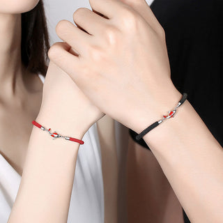 Buddha Gift Koi Fish Luck Wealth Braided Chain Couple Bracelet