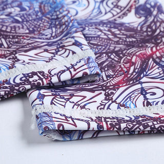 Buddha Gift Flowers Leaves Birds Print Pants Sports Fitness Yoga Leggings Women's Yoga Pants