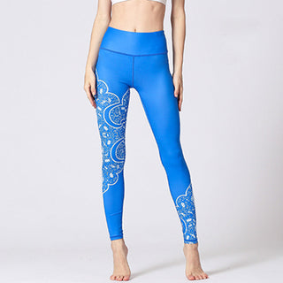Buddha Gift Lines Weeds Sakura Flowers Black Tree Print Pants Sports Fitness Yoga Leggings Women's Yoga Pants