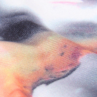 Buddha Gift Pink Flower White Colorful Ink White Print Leggings Sports Fitness Yoga Women's Pants