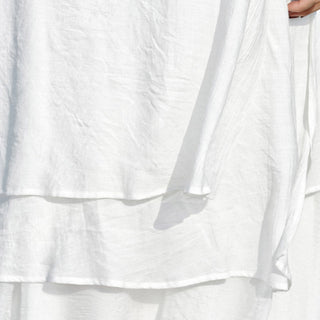 Buddha Gift 2Pcs White Tai Chi Meditation Yoga Zen Cotton Linen Clothing Top Pants Women's Set