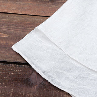 Buddha Gift 2Pcs Simple Design White Top Pants Meditation Yoga Zen Tai Chi Cotton Linen Clothing Women's Set