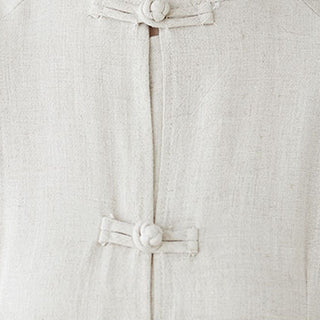 Buddha Gift 2Pcs Chinese Frog Button Design Zen Tai Chi Meditation Clothing Cotton Linen Top Pants Women's Set