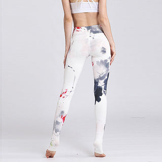 Buddha Gift Lotus Flower Print Design Pants Sports Fitness Yoga Leggings Women's Yoga Pants