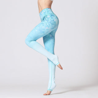 Buddha Gift Lotus Flower Floral Print Design Pants Sports Fitness Yoga Leggings Women's Yoga Pants