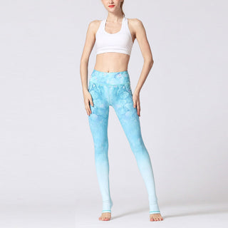 Buddha Gift Lotus Flower Floral Print Design Pants Sports Fitness Yoga Leggings Women's Yoga Pants
