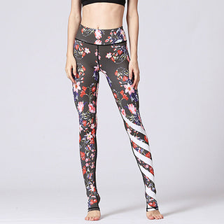 Buddha Gift Lotus Flower Floral Print Design Pants Sports Fitness Yoga Leggings Women's Yoga Pants