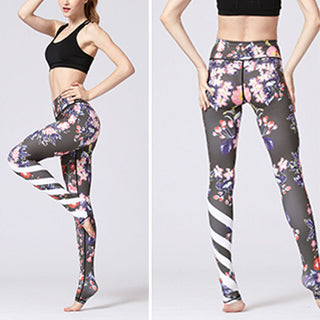 Buddha Gift Lotus Flower Floral Print Design Pants Sports Fitness Yoga Leggings Women's Yoga Pants