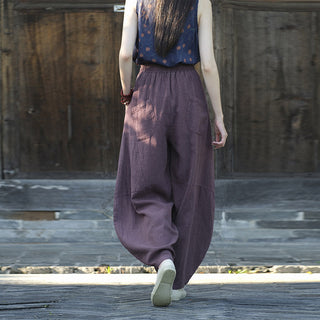 Buddha Gift Cotton Linen Pants Harem Trousers Loose Zen Yoga Tai Chi Women's Pants