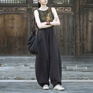 Buddha Gift Cotton Linen Pants Harem Trousers Loose Zen Yoga Tai Chi Women's Pants