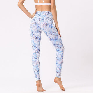 Buddha Gift Multicolored Print Flowers Pants Sports Exercise Fitness High Waist Leggings Women's Yoga Pants