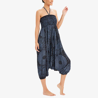 Buddha Gift Two Style Wear Round Geometric Loose Casual Harem Trousers Jumpsuit Women's Yoga Pants