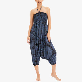 Buddha Gift Two Style Wear Round Geometric Loose Casual Harem Trousers Jumpsuit Women's Yoga Pants