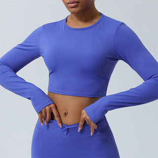 Buddha Gift Women Workout Long Sleeve Crisscross Backless Top Tee Leggings Sports Fitness Yoga Outfit