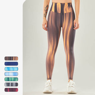 Buddha Gift Seamless Tie Dye Print Pants Sports High Waist Leggings Women's Yoga Pants