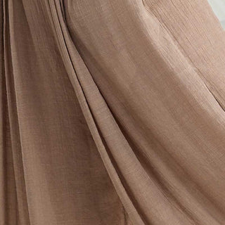 Buddha Gift Solid Color Loose Cotton Linen Wide Leg Pants For Yoga Classical Dance