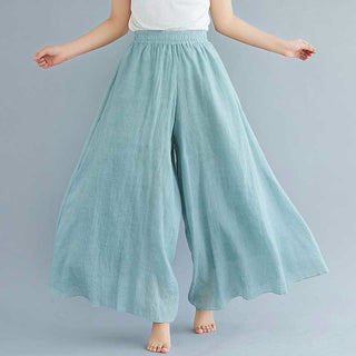 Buddha Gift Women Casual Loose Cotton Linen Wide Leg Pants For Yoga Dance