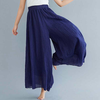 Buddha Gift Women Casual Loose Cotton Linen Wide Leg Pants For Yoga Dance