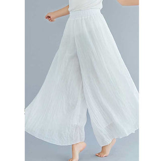 Buddha Gift Women Casual Loose Cotton Linen Wide Leg Pants For Yoga Dance