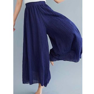 Buddha Gift Women Casual Loose Cotton Linen Wide Leg Pants For Yoga Dance
