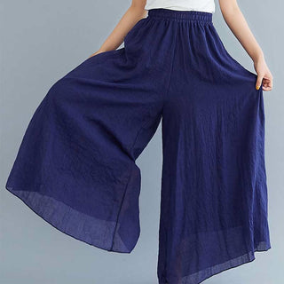 Buddha Gift Women Casual Loose Cotton Linen Wide Leg Pants For Yoga Dance