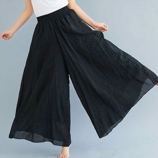 Buddha Gift Women Casual Loose Cotton Linen Wide Leg Pants For Yoga Dance