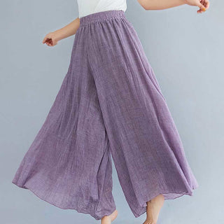 Buddha Gift Women Casual Loose Cotton Linen Wide Leg Pants For Yoga Dance