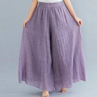 Buddha Gift Women Casual Loose Cotton Linen Wide Leg Pants For Yoga Dance