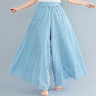 Buddha Gift Women Casual Loose Cotton Linen Wide Leg Pants For Yoga Dance